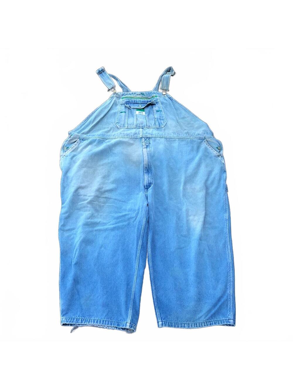 Vintage Liberty Overalls Light Blue Denim Wide-Leg Overalls 32x22